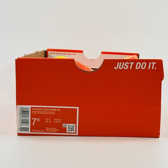 Nike Women's Zoom Challenge 'Hyper Orange Volt' FQ4155-800 Multi Size - Picture 8 of 10